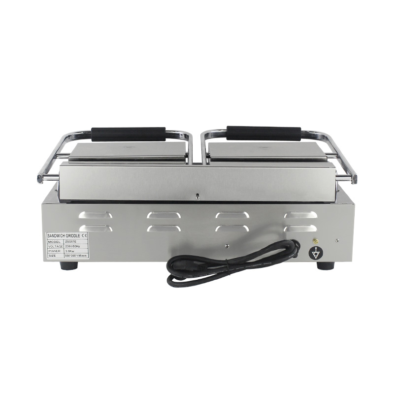 Máquina eléctrica comercial de la cocina de la parrilla de Panini de las placas dobles del acero inoxidable